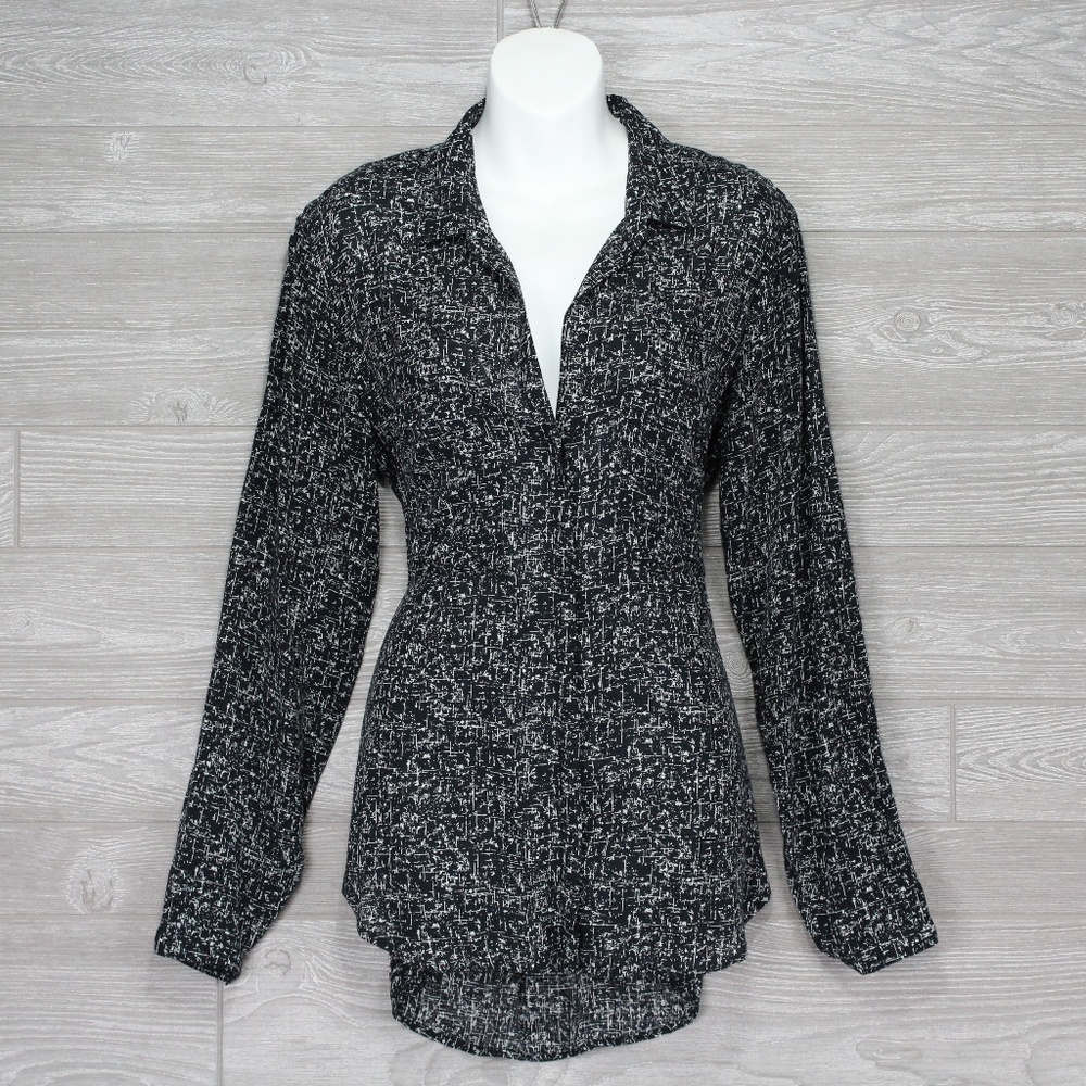 Anthropologie Cloth and Stone Black Shirt Size M - Picture 1 of 8